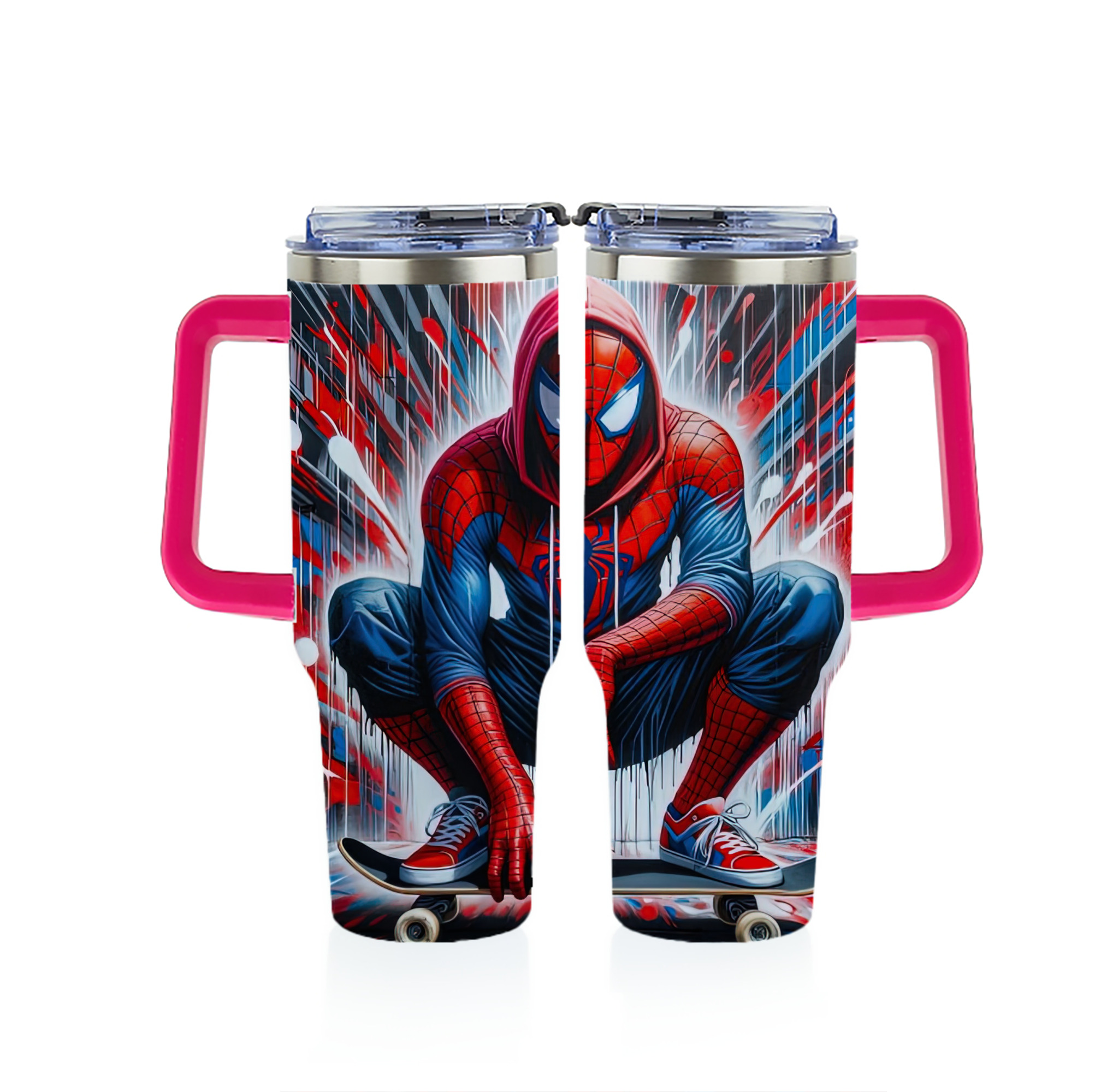 Spider Man スパイダーマン 1200ｍLフルプリント車用タンブラー